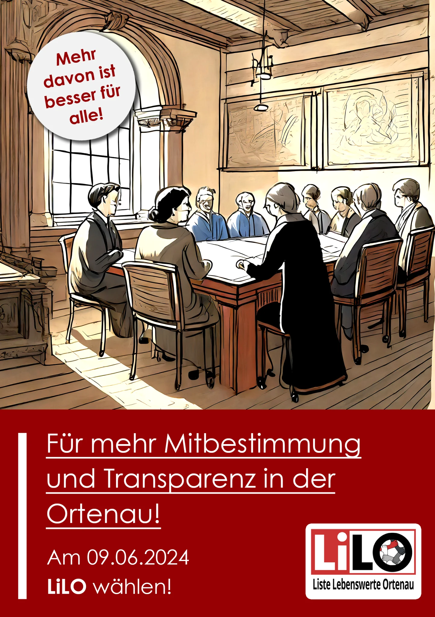 Liste Lebenswerte Ortenau - LiLO, Fuer mehr Mitbestimmung in der Ortenau! Mehr davon ist besser fuer alle!

Die Möglichkeiten der Mitbestimmung im Ortenaukreis und auch der Umgang der Politik sowie der Verwaltung mit der Bevölkerung sind unserer Meinung nach stark ausbaufähig. In Sachen Tiefengeothermie, Nahverkehr oder Gesundheitspolitik zeigen Kreistag und Kreisverwaltung, was sie von der Meinung der Bevölkerung halten. Nichts!